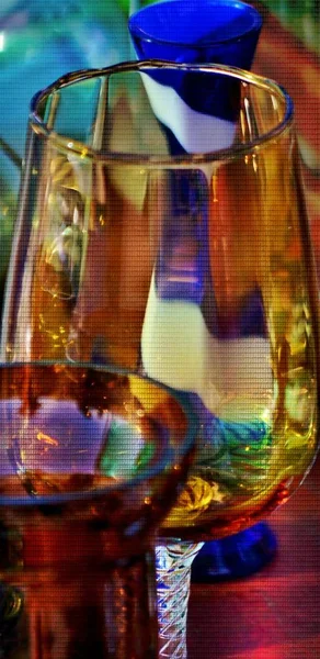 Viejos vidrios coloridos — Foto de Stock