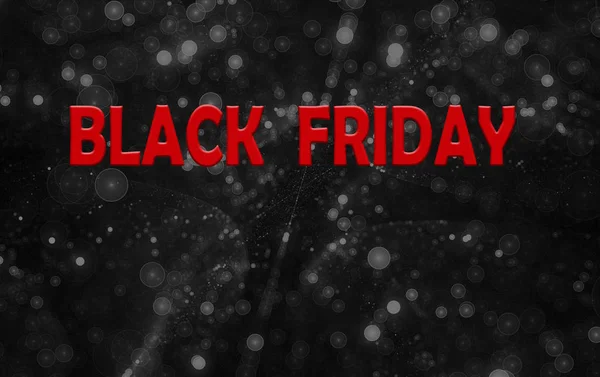 Black Friday in red letters on  a dark background — Stock Photo, Image