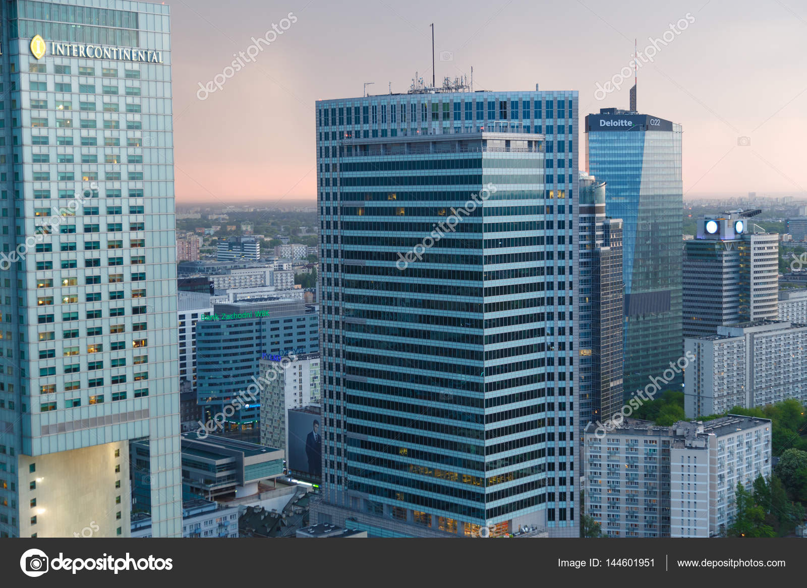 Warsaw Poland May 072016 Aerial View With - 