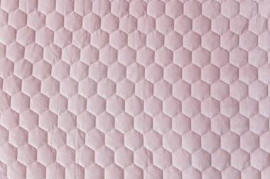 Pembe renk altıgen örgü kumaş desenli arkaplan