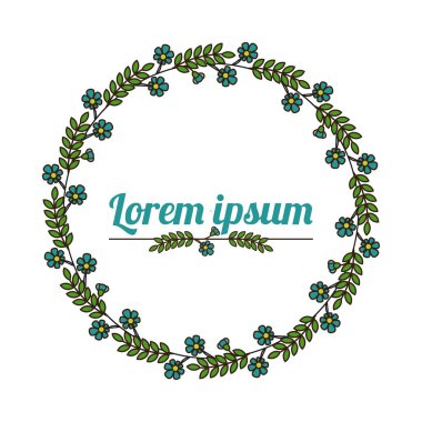 Çiçek çelenk. Doğal çiçek çerçeve.