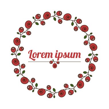 Çiçek çelenk. Doğal çiçek çerçeve.