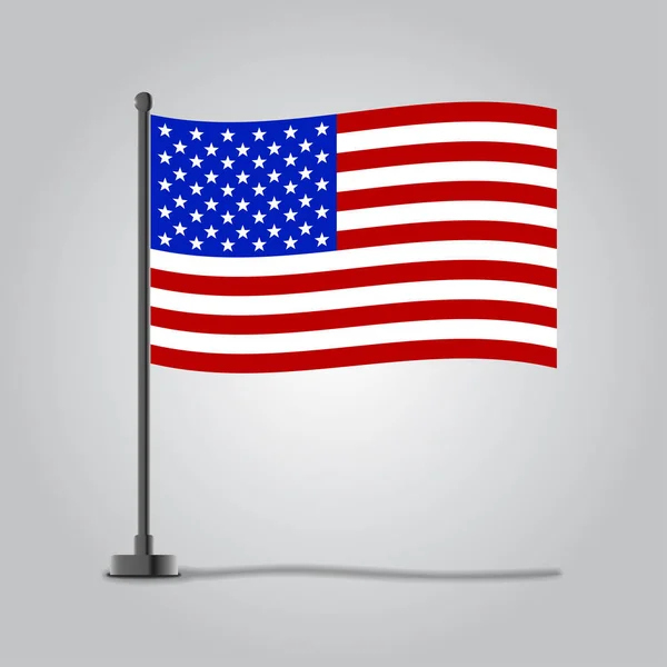 Flagge der Vereinigten Staaten, Vektor — Stockvektor