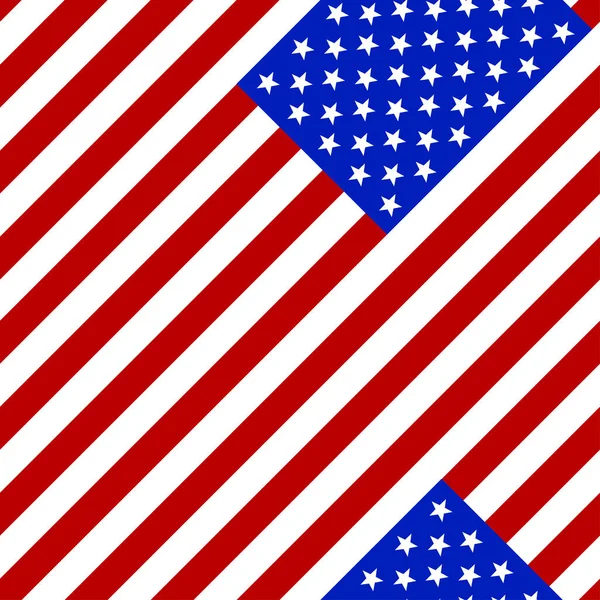 Seamless mönster. Flagga Usa. — Stock vektor