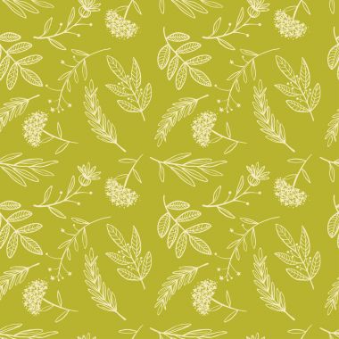 Bitkisel kroki, detoks. Seamless modeli altın tasarım