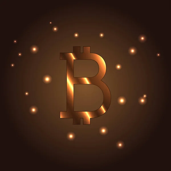 B list logo, ikona element wektora. Bitcoin — Wektor stockowy