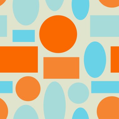 Sorunsuz soyut şekiller renkli vektör desen