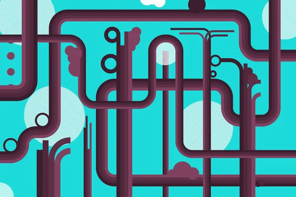 Soyut geometrik orman arka plan vektör