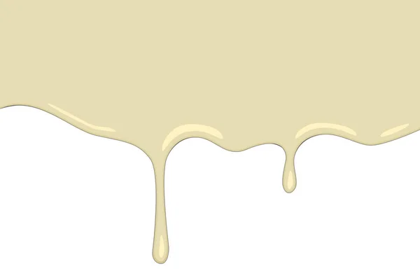 Weiße Glasur, süße Vektor-illustration — Stockvektor