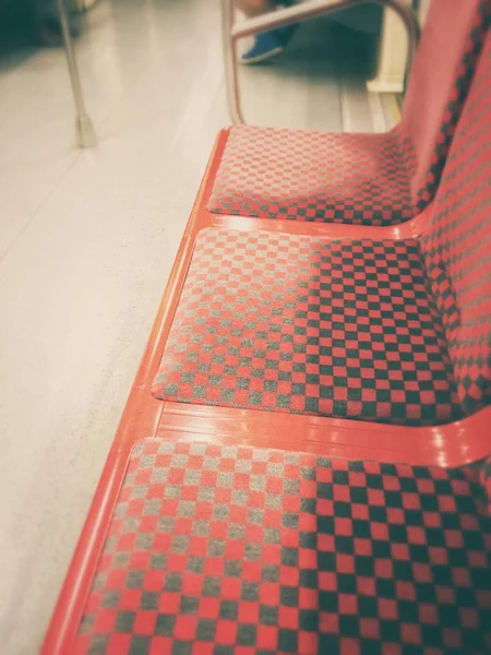 Sittplatser i en tunnelbana — Stockfoto