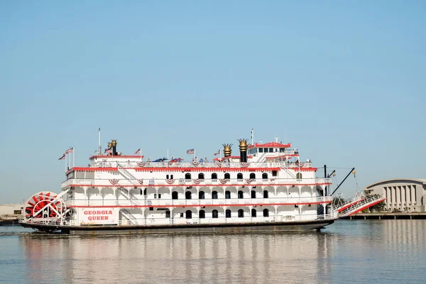 Savannah barco Georgia Queen en excursión . Imagen de archivo