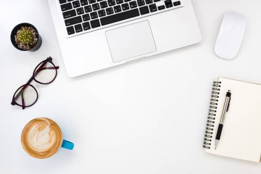 Modern beyaz ofis Resepsiyon Masası