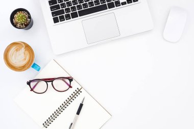 Modern beyaz ofis Resepsiyon Masası