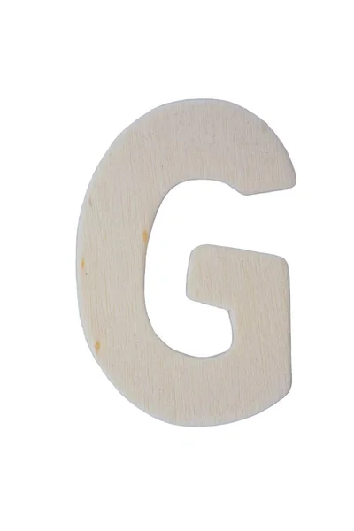 Wooden letter G — Stock Photo, Image