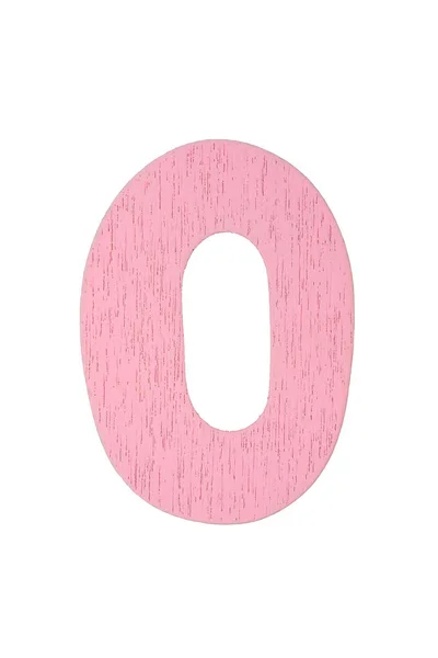 Roze houten letter O — Stockfoto