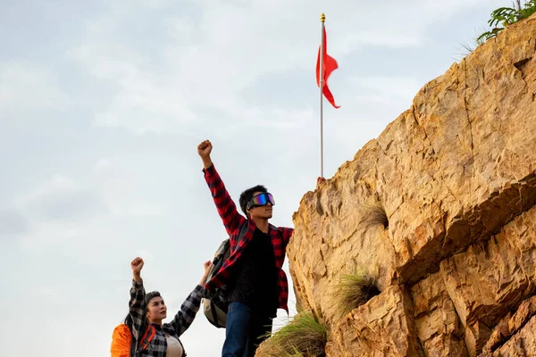 Hikers on the mountain.