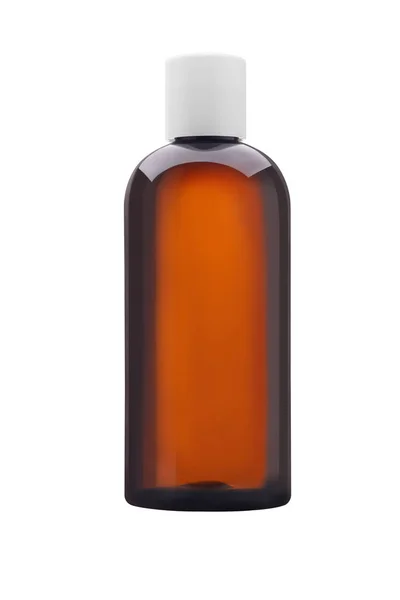 Kahverengi cam veya plastik izole o ilaç ya da kozmetik şişe