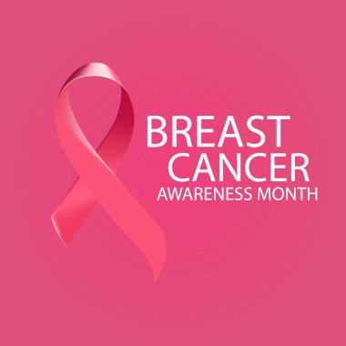 vektör pembe meme kanseri şerit