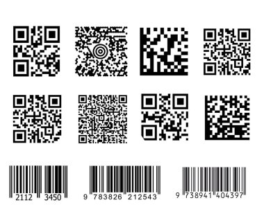 QR Kod simgesi, qr kod simgesi Eps10, qr code simge vektör, qr kodu simgesini Eps