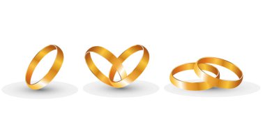 Nikah yüzüğü gri bir arka plan üzerinde