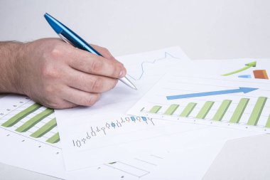 Kavram. iş. grafikler ve tırnak hisse senedi exchan resmini