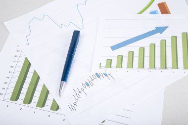 Kavram. iş. grafikler ve tırnak hisse senedi exchan resmini