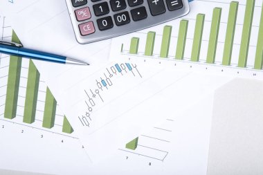 Kavram. iş. grafikler ve tırnak hisse senedi exchan resmini