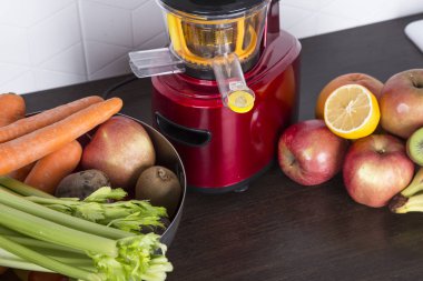 taze güzel parlak sebze ve meyveler Meyve suyu hazırlama