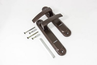 Yakın çekim bak evde kapı yüksek güvenlik kilidi