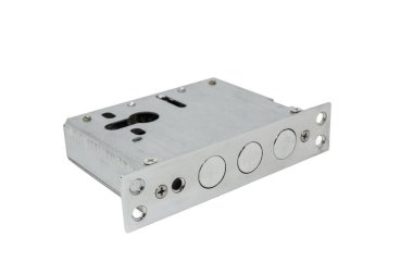 Yakın çekim bak evde kapı yüksek güvenlik kilidi