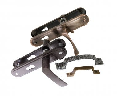 Yakın çekim bak evde kapı yüksek güvenlik kilidi