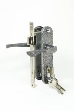 Yakın çekim bak evde kapı yüksek güvenlik kilidi