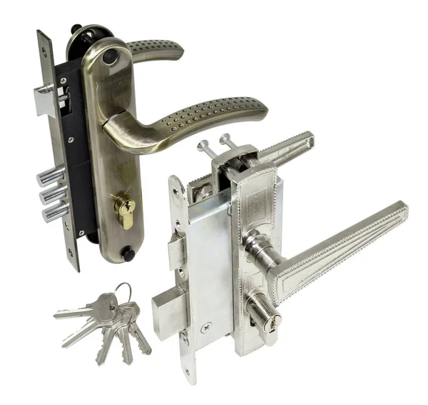 Yakın çekim bak evde kapı yüksek güvenlik kilidi