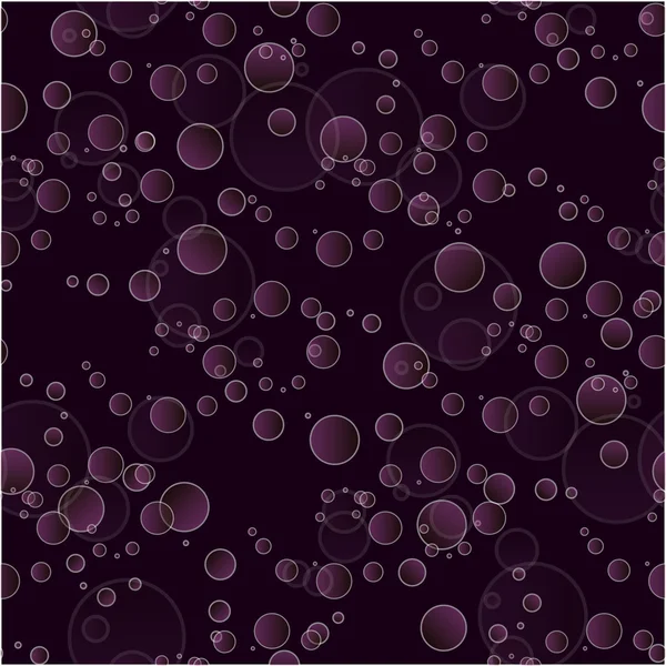 Soyut vektör seamless modeli bordo arka plan üzerinde mor boncuk. Kabarcıklar.
