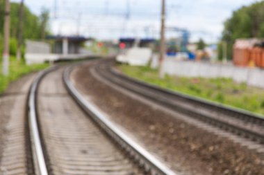 Demiryolları ve dönüş tren istasyonu