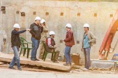 Ufa, Rusya - 21 Mayıs 2016: İdil kulesi. Şantiye mühendisleri