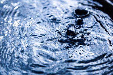 düşen damla su yüzeyinde. su yüzey dokusu