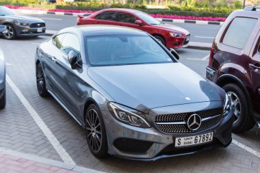 Dubai, Birleşik Arap Emirlikleri 19 Şubat 2018: Mercedes Benz Park yerinde