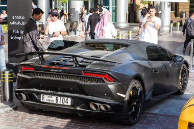 Dubai, Birleşik Arap Emirlikleri 14 Şubat 2018: Lamborghini Park yerinde