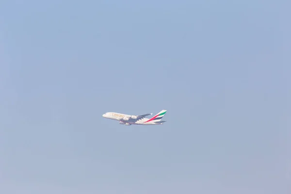 Dubai Emirados Árabes Unidos Fevereiro 2018 Airbus A380 Companhia Aérea — Fotografia de Stock