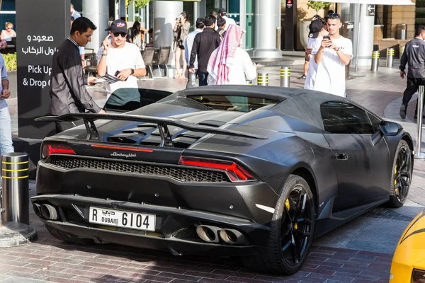 Dubai Uae February 2018 Lamborghini Parking Lot — Stock Photo, Image