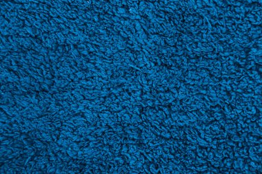 Mavi kumaş dokusu, arka plan. en üstteki görünüm.