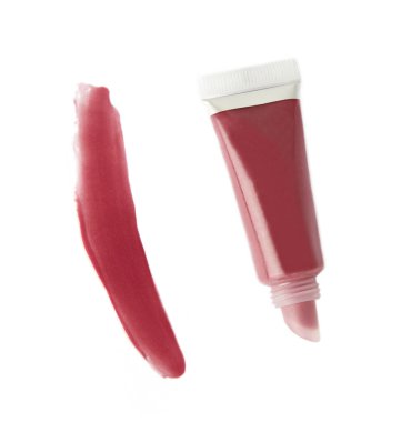 pink red lip gloss tube