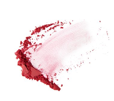 pembe kırmızı parçalanmış krem allık 