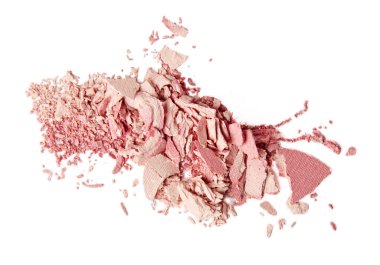 ufalanmış pembe allık ve toz 