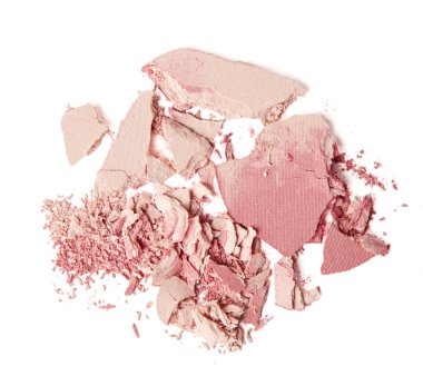 crumbled pink blush and powder  clipart