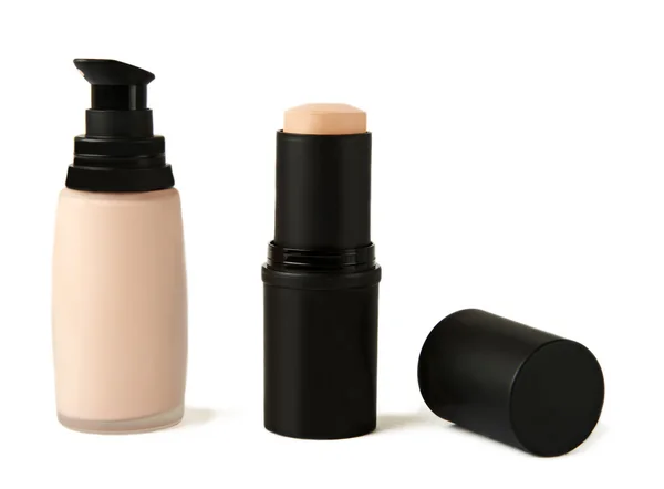 Liquid and compact foundation — Stock Photo, Image