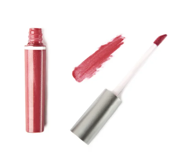 Red lip gloss — Stock Photo, Image