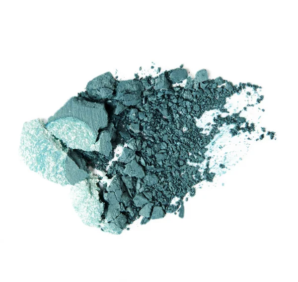 Crumbled green eyeshadow — Stock Photo, Image