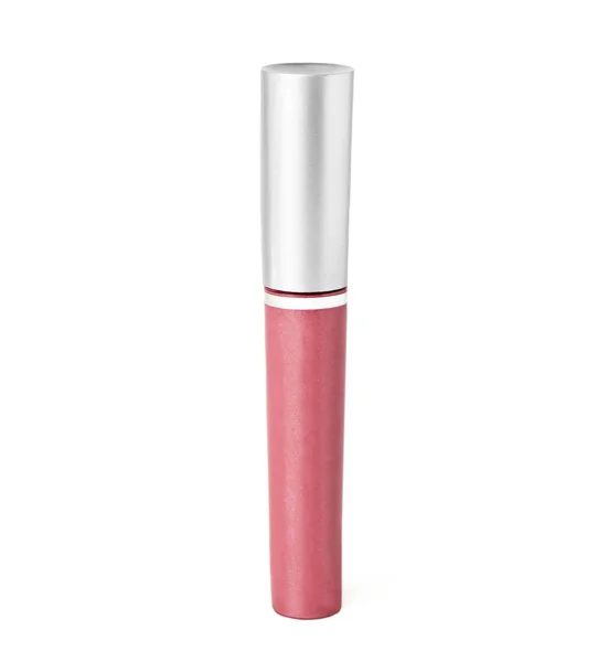 Tubo de brillo labial rosa — Foto de Stock